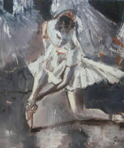 ulje na platnu "Labudovo jezero"